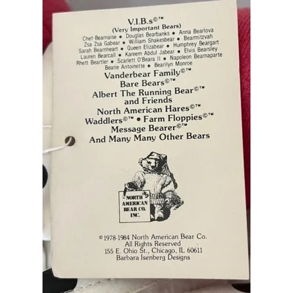 Vintage Bearilyn Monroe North American Bear Company 1979 - Picture 5 of 7